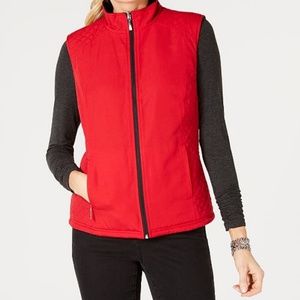 [KAREN SCOTT] Reversible Vest - Red/Black